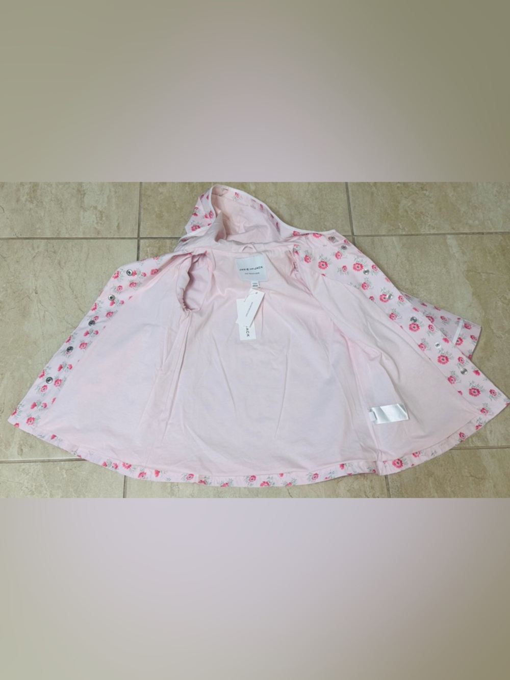 Janie and Jack The Floral Raincoat - Picture 12 of 13